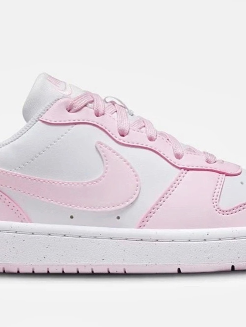 Nike Court Borough Low Pink & White Sneakers 6.5 kids 8 women’s like new tennis